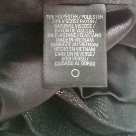 T Tahari Black and Gray Button Front Embellished Fitted Blazer Jacket Women's 8 - Picture 5 of 13